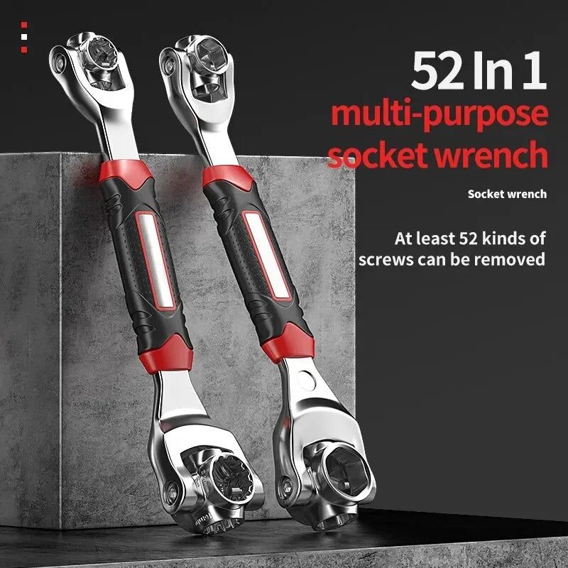 Motorcycle Multi-Function Wrenches Universal Quick Snap Grip Wrench Tiger Wrench Tools Socket Works for Universial Furniture Car