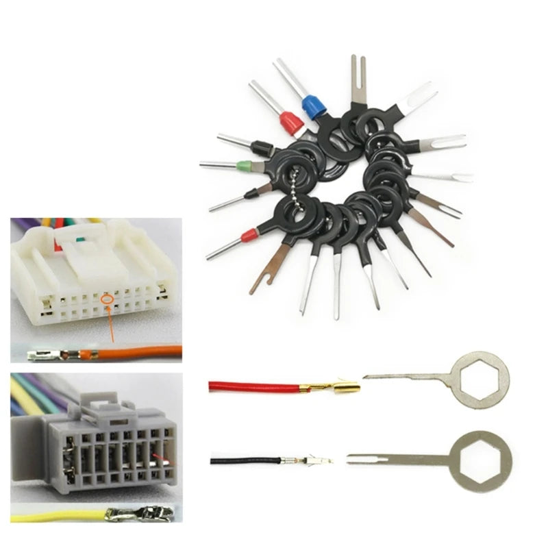 Multiple Use Car Terminal Ejector, Auto Wire Pin Release Puller Removal Tool for Connector Repair Professional Mechanic