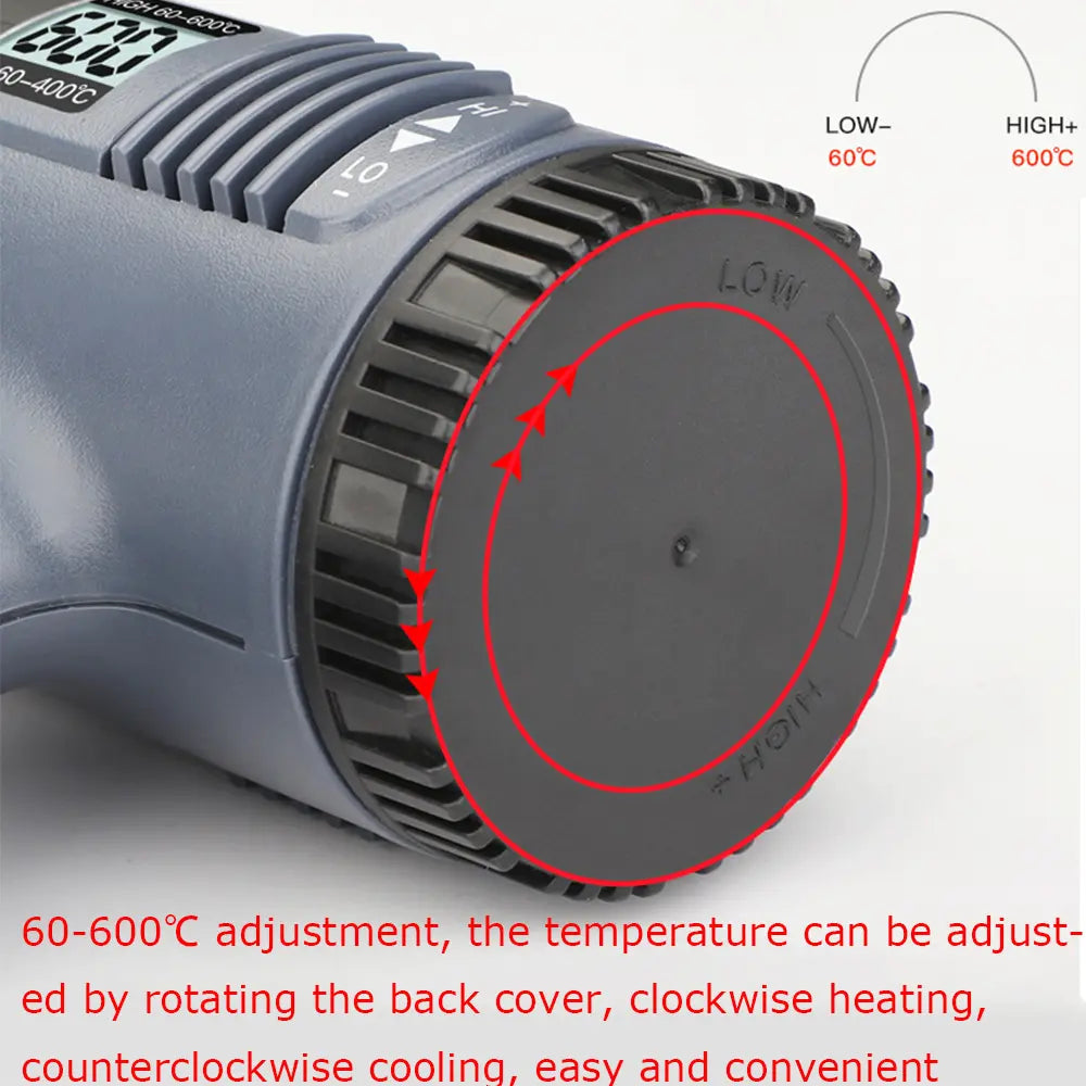 Heat Gun Set for Vinyl Wrap, Car Wrap Kit for Window Tint, Include Heat Gun, Plastic Felt Squeegees,Scraper Tool Kits for Car Film Installation,For DIY Craft Embossing Shrink Wrapping,Crafts,Shrinking Pvc,Stripping Paint