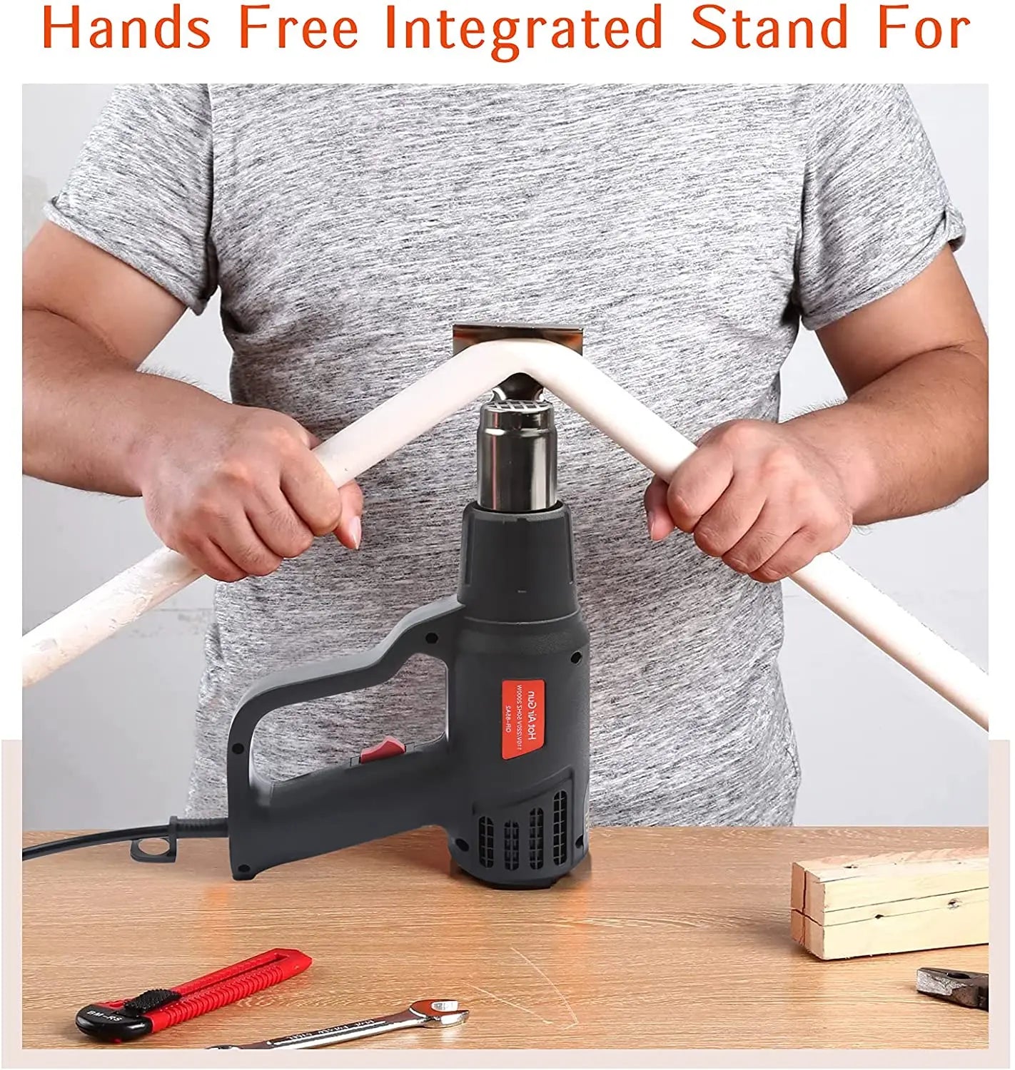 Heat Gun Set for Vinyl Wrap, Car Wrap Kit for Window Tint, Include Heat Gun, Plastic Felt Squeegees,Scraper Tool Kits for Car Film Installation,For DIY Craft Embossing Shrink Wrapping,Crafts,Shrinking Pvc,Stripping Paint