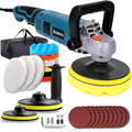 1600W 6/7-Inch Rotary Car Buffer Polisher ，7-Speed (1000-3500 RPM) with Detachable Handle for Car, Boat Sanding, Polishing & Waxing Power Tool#Fathersdaygift Fathersdaygift