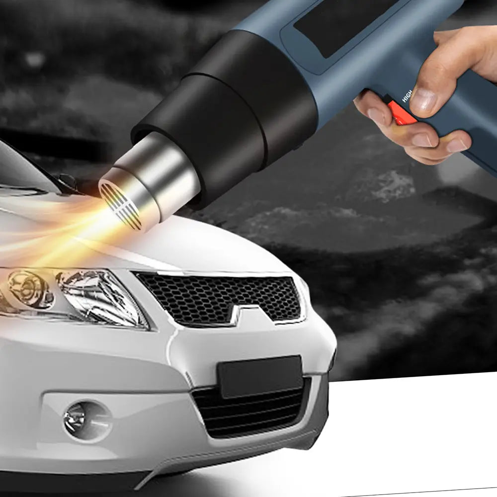 Heat Gun Set for Vinyl Wrap, Car Wrap Kit for Window Tint, Include Heat Gun, Plastic Felt Squeegees,Scraper Tool Kits for Car Film Installation,For DIY Craft Embossing Shrink Wrapping,Crafts,Shrinking Pvc,Stripping Paint
