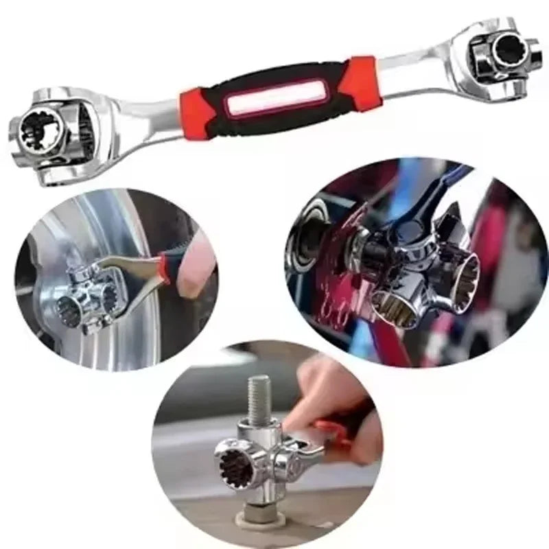 Motorcycle Multi-Function Wrenches Universal Quick Snap Grip Wrench Tiger Wrench Tools Socket Works for Universial Furniture Car